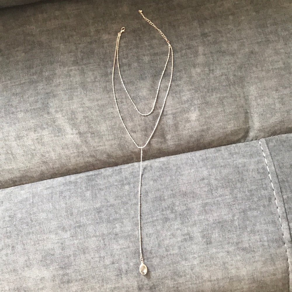Light rose gold necklace